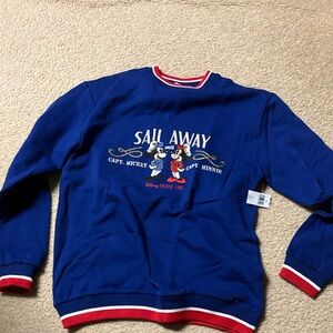 Disney Cruise line Blue Sweater
